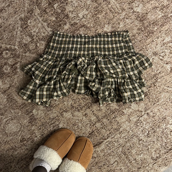 Plaid Ruffle Skirt - Picture 2 of 4